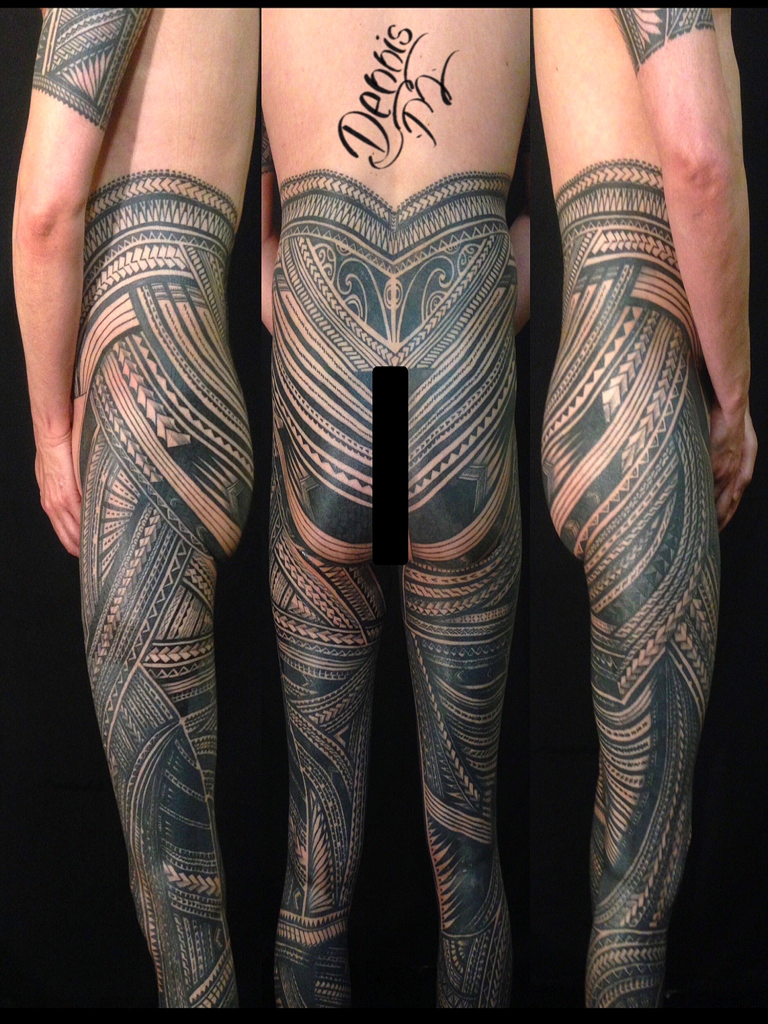 Polynesian Tattoo Artist Michael Rosal - Sin City Tattoo Co-Op